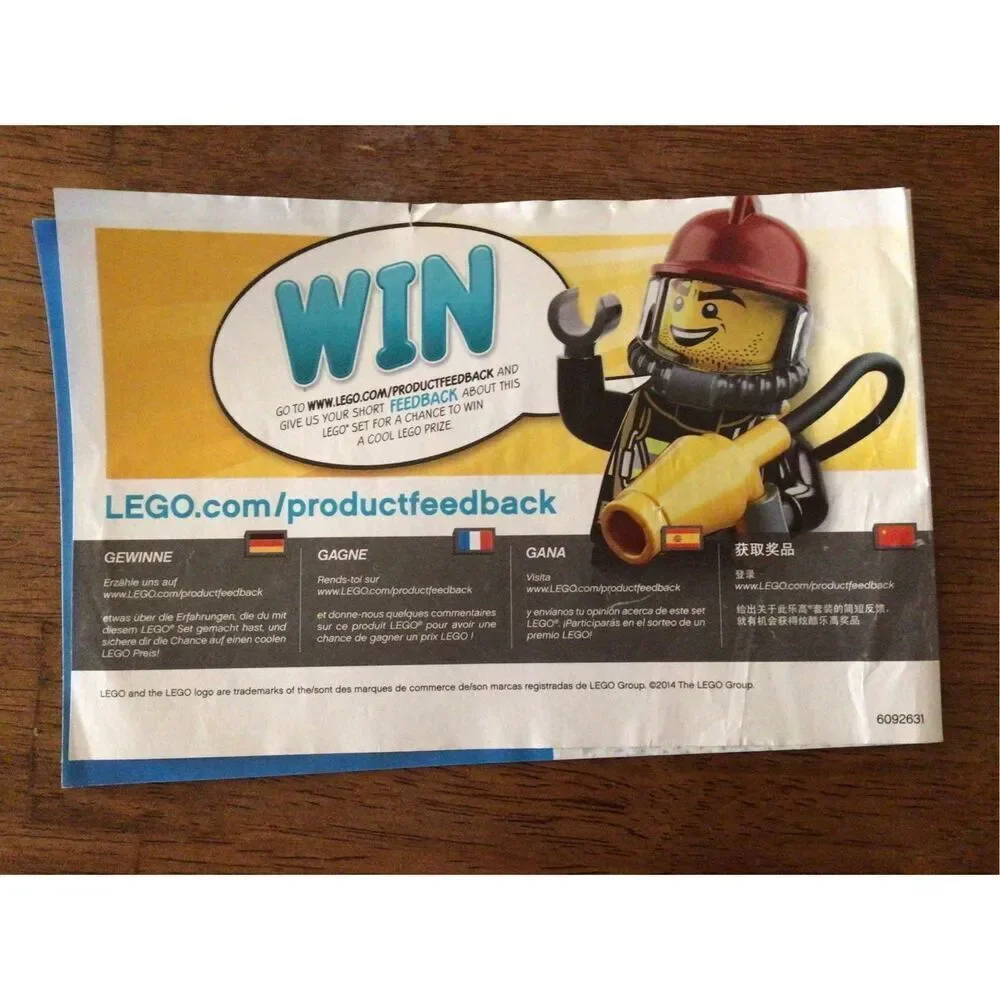 LEGO City Train Station #60050 Instruction Manual Only 1,2,3 (6004)